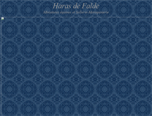 Tablet Screenshot of haras-de-falde.com